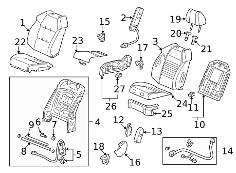 Power Seats for 2008 Acura MDX #2