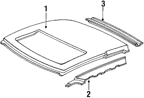 Roof & Components for 1988 Honda Prelude #0