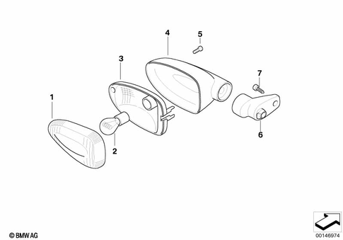 Turn Signals, Rear for 2003 BMW-Motorrad R 1200 ST #0