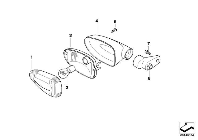 63137684528 - Lights: Lamp Lens -  for BMW-Motorrad Image