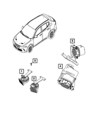 68616567AA - Electrical: Horn for Dodge: Hornet Image