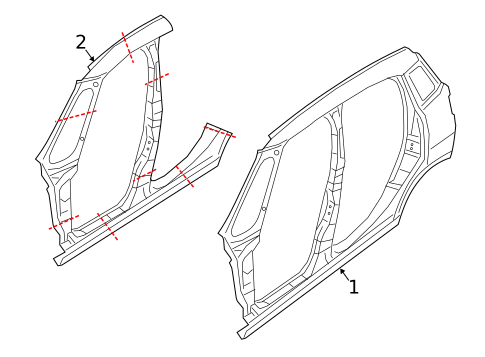 Aperture Panel for 2018 Fiat 500L #0