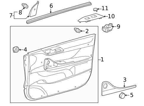 Door for 2012 Scion iQ #2
