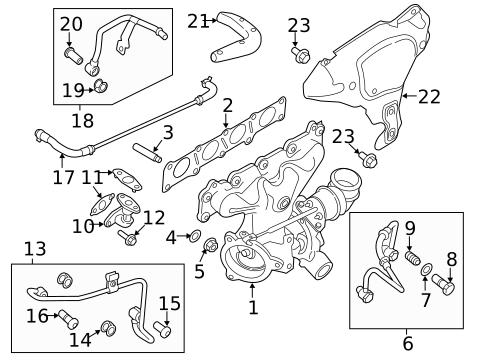 Exhaust Manifold for 2015 Land Rover Range Rover Evoque #0