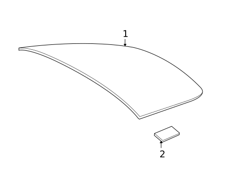 Glass - Lift Gate for 2006 BMW Z4 #0