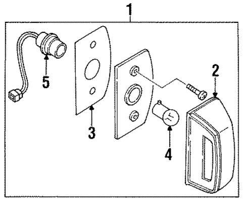 License Lamps for 1987 Nissan Sentra #0