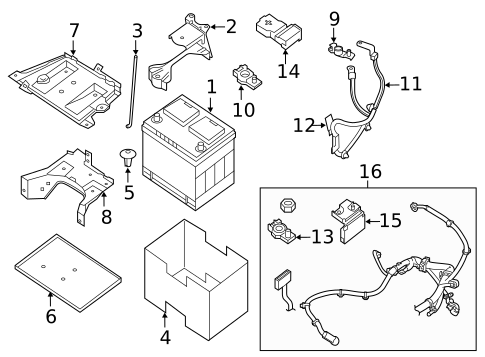 Battery for 2014 Nissan Pathfinder #0