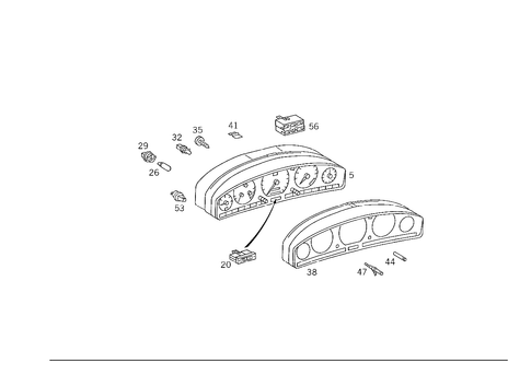 Instrument Cluster for 1993 Mercedes-Benz 300SD #0