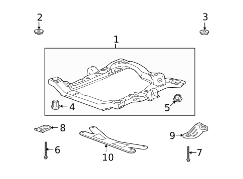 Suspension Mounting for 2009 Saturn Outlook #0
