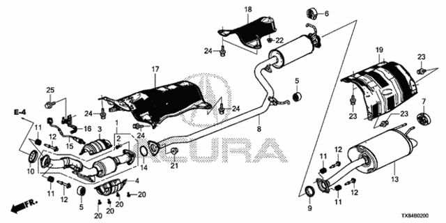 Exhaust Pipe - Muffler for 2013 Acura ILX #0