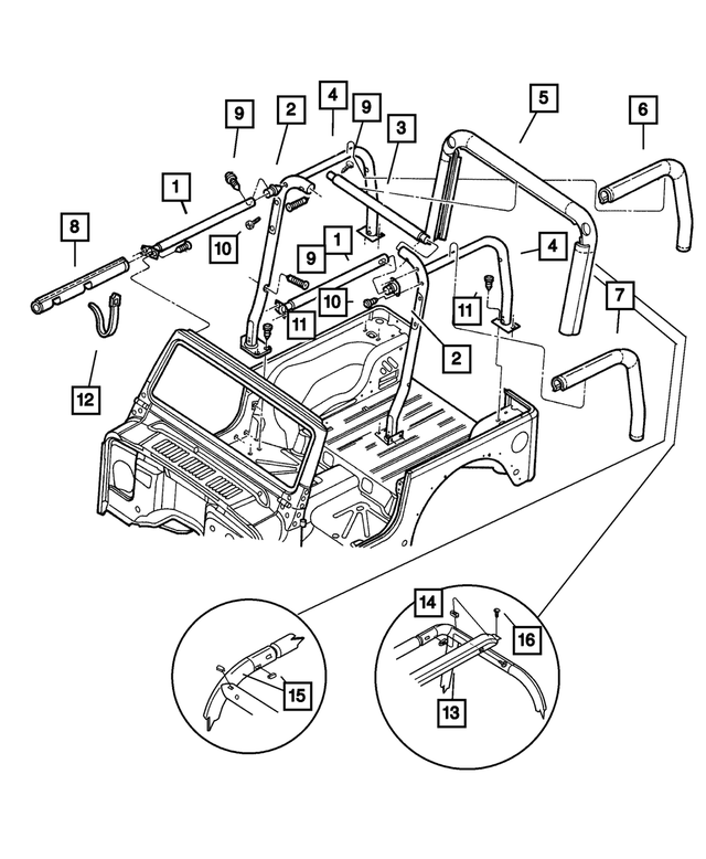 « 55176505AE – Body Sheet Metal Except Doors : Barre Sport Barre Laterale, Côté Gauche pour Mopar Image »