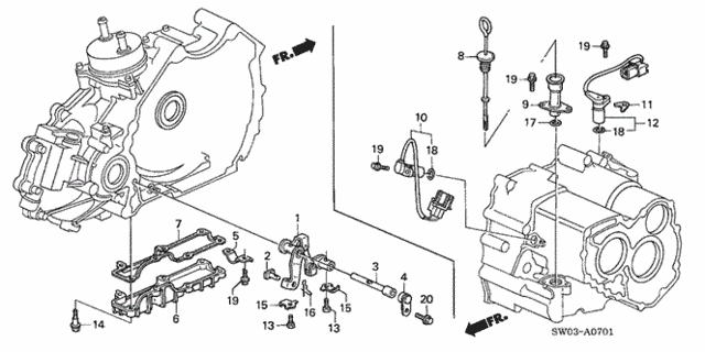 AT Oil Level Gauge for 2001 Acura NSX #0