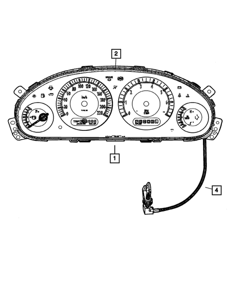 Instrument Panel Cluster for 2002 Chrysler Voyager #0