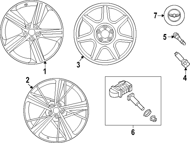 52910T6710 - : Wheel, Alloy for Hyundai Image