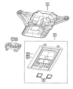 68239085AA - Interior Trim: Courtesy Lamp Lens, Left for Mopar Image