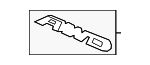757193W0A01 - Body: Nameplate for Honda Image
