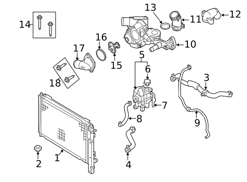 Radiator & Components for 2010 Ford Escape #0