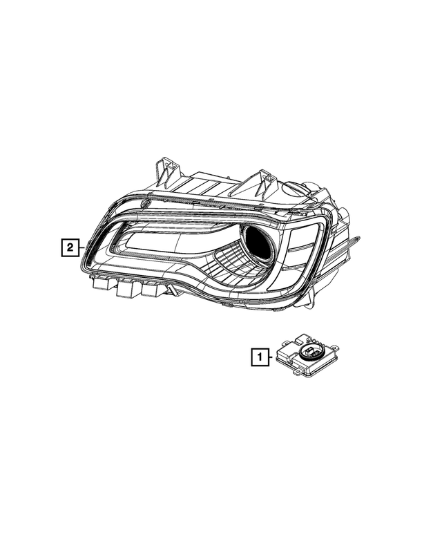 68170821AA - Electrical: Hid Ballast Module, Right Or Left for Mopar Image