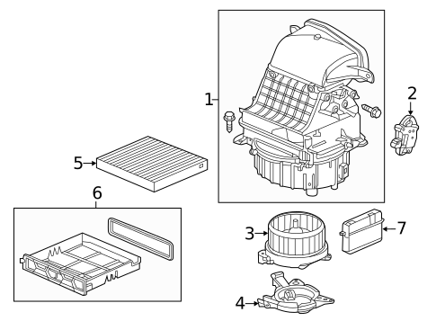 Auxiliary Heater & AC for 2020 Acura MDX #1
