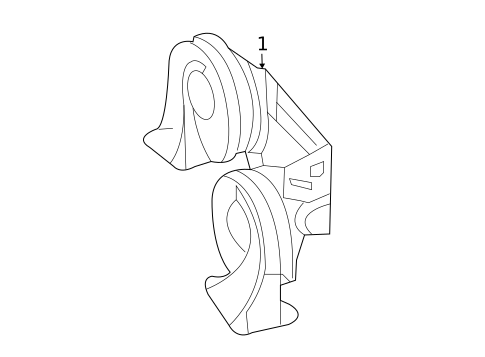 Horn for 2006 Buick LaCrosse #0