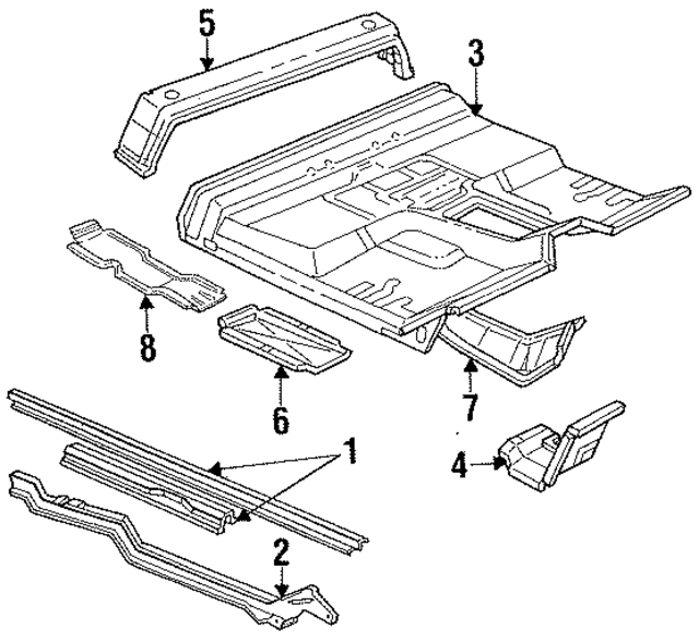 F2TZ1810129A - Body: Rocker Panel for Ford: F-150, F-250, F-250 HD, F-350, F-Super Duty Image