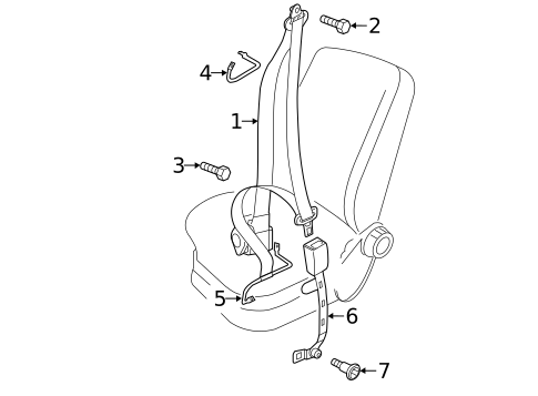 Seat Belt for 2014 Volkswagen Beetle #0
