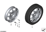 36115B55B16 - : Space Saver Wheel With Tire for BMW Image
