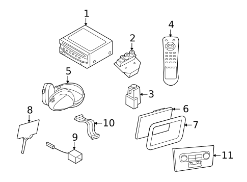 Entertainment System Components for 2013 Volvo S80 #0