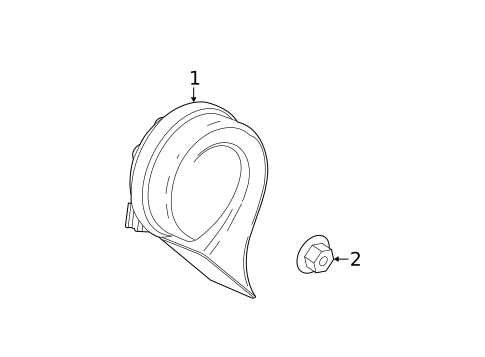 Horn for 2016 Chevrolet Trax #0