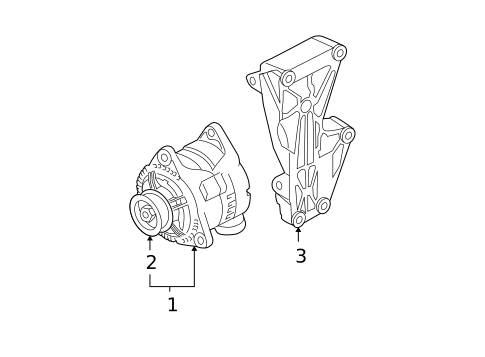 Alternator for 2004 Audi S4 #1