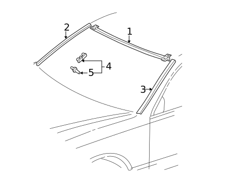 Reveal Moldings for 2004 Lexus LS430 #0