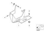 65128378545 - Audio, Navigation, Electronic Systems: Bracket Cd-Changer for BMW Image