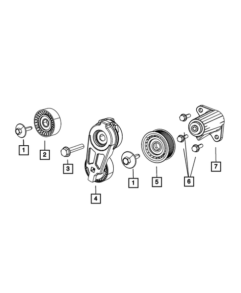 Pulleys and Related Parts for 2014 Dodge Challenger #0