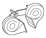 HRN21 - Electrical: Motorcraftâ„¢ Horn for Ford Image