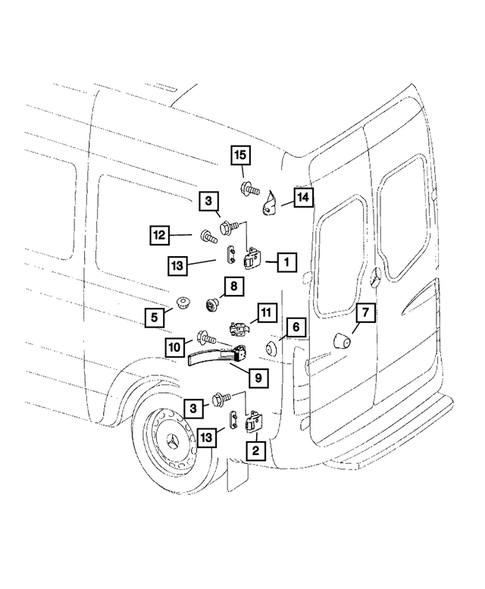 Door, Dual and Single Cargo for 2007 Dodge Sprinter 2500 #2