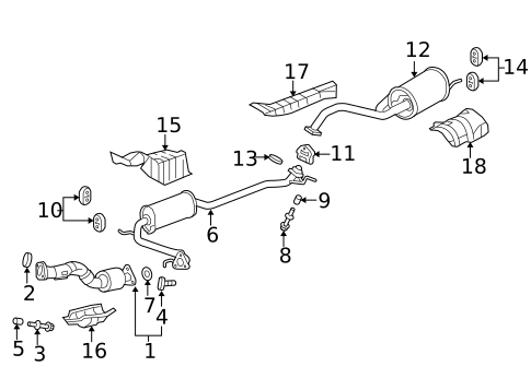 Exhaust Components for 2020 Honda Fit #0