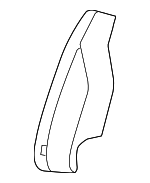 94553962 - : Brownstone Rear Driver Side Seat Back Side Cover for Chevrolet: Cruze, Cruze Limited Image