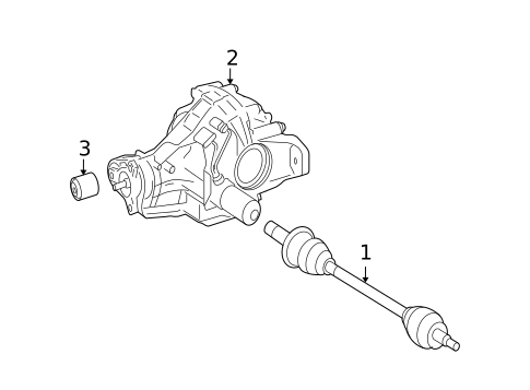 Axle Housing for 2008 Mercedes-Benz GL550 #0
