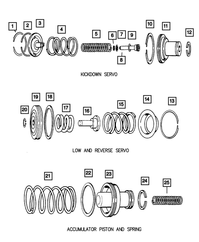 3410444 - Automatic Transmission 4 Speed: Kickdown Servo Piston Spring, Inner for Mopar Image