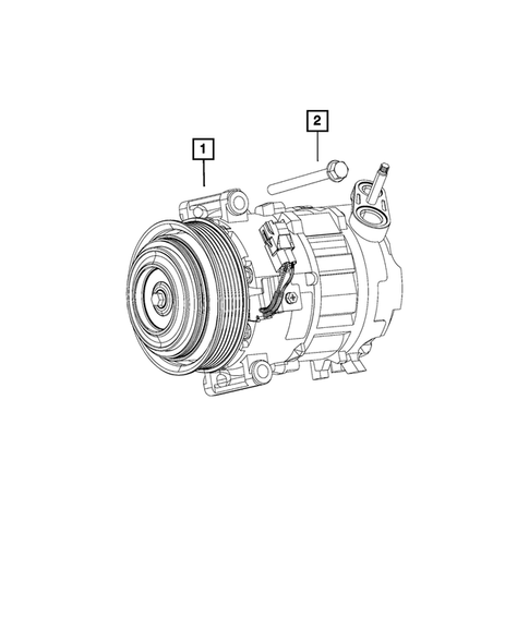 Air Conditioner Compressor and Mounting for 2017 Ram ProMaster City #0