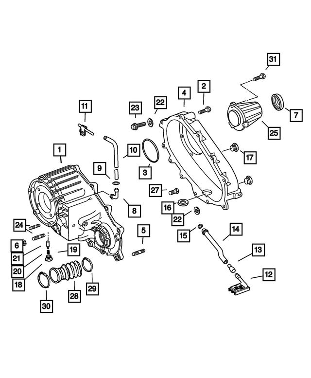 5080303AA - NV243; Transfer Case: Transfer Front Case for Mopar Image