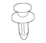 909130105 - Body: Pkg Tray Trim Clip for Subaru: Ascent, B9 Tribeca, BRZ, Crosstrek, Forester, Impreza, Legacy, Outback, Tribeca, WRX, WRX STI, XV Crosstrek Image