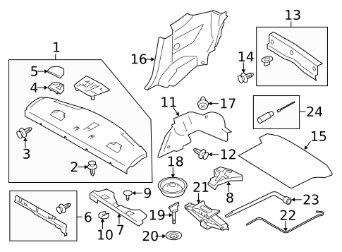 Interior Trim - Rear Body for 2016 Subaru BRZ #0