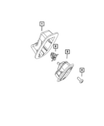 68175335AA - Interior Trim: Trim Screw for Chrysler: 200, Pacifica, Voyager | Dodge: Charger Daytona, Dart, Durango, Hornet | Jeep: Cherokee, Compass, Grand Cherokee, Grand Cherokee L, Grand Cherokee WK, Grand Wagoneer, Wagoneer, Wagoneer S | Ram: 1500 Image