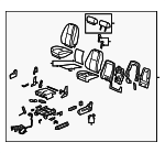 20908987 - Body: Seat Assembly for Cadillac: Escalade, Escalade ESV, Escalade EXT | Chevrolet: Tahoe | GMC: Yukon, Yukon XL 1500 Image
