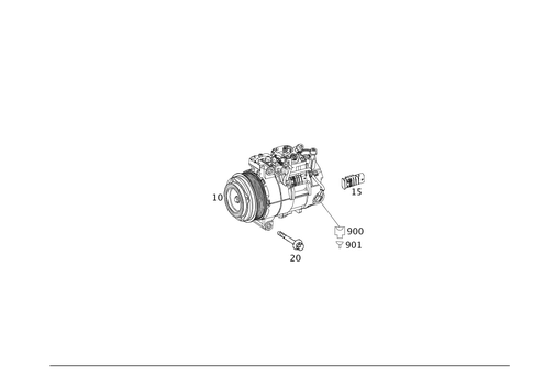 A/C Compressor for 1999 Mercedes-Benz S500 #0