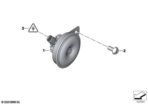 Anti-Theft Horm, Horn for 2021 BMW-Motorrad CE #0