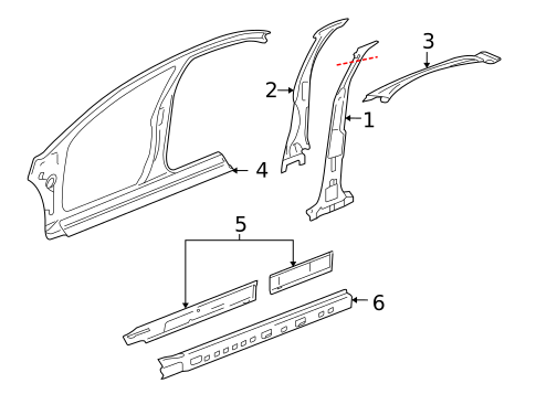 Center Pillar & Rocker for 2012 Chevrolet Impala #0