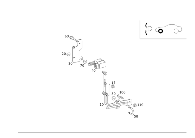 5608 - Front Axle: Screw for Mercedes-Benz Image image