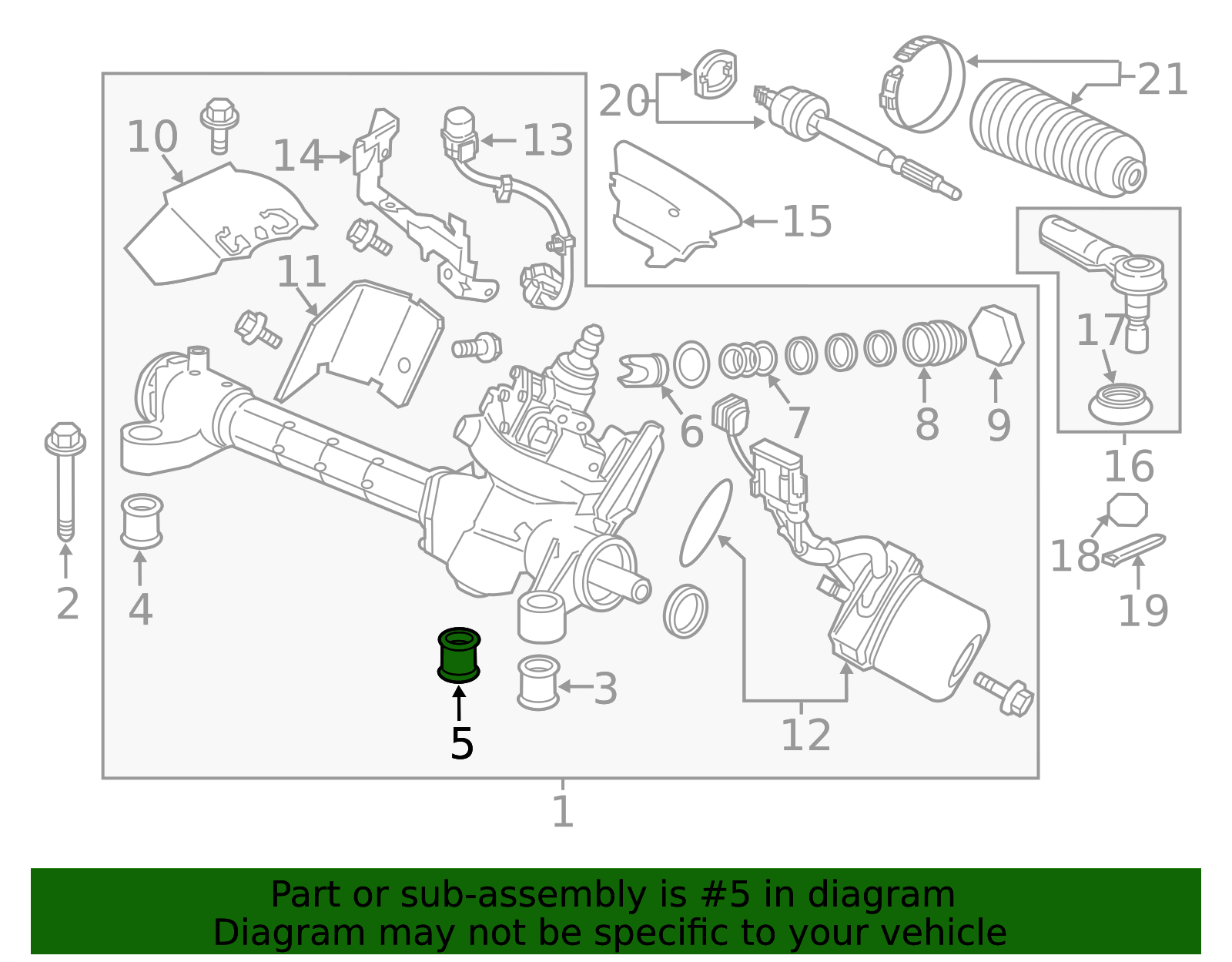 53684-SYY-003 - Rack And Pinion Mount Bushing Honda Acura Online